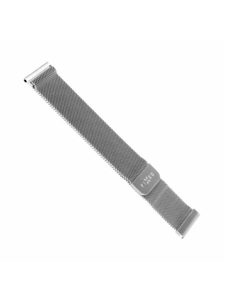 FIXED Mesh Strap for Smartwatch Universal 20mm Silver