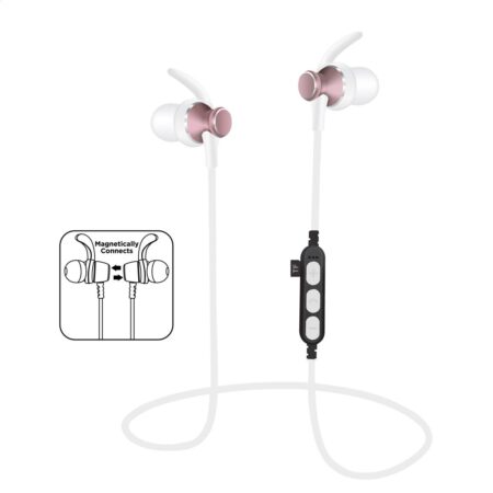 PLATINET In-Ear Bluetooth v4.2 Sports Høretelefoner m. Mikrofon + microSD - Pink