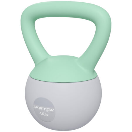 SPORTNOW 4KG Kettlebell, Soft Kettle Bell with Non-Slip Handle for Home Gym Weight Lifting and Strength Training