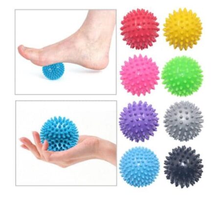 2st Spiky Ball Rund Muscle Massage Roller Yoga Stick Body