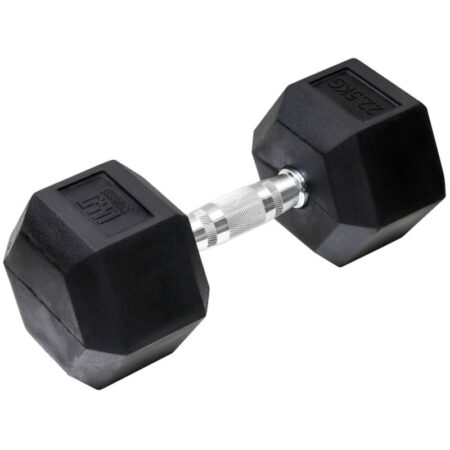 Hex Dumbbell 22.5 kg Black Orange Gym