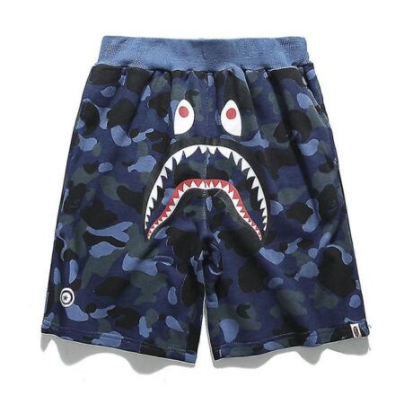 Bape shark head shorts til mænd Y blue S(160-165CM)