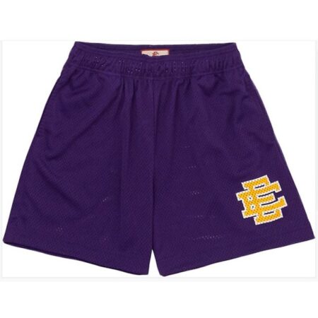 Eric Emanuel Shorts Ee Shorts Sport Åndbare Mesh Bukser Ee Basic Short Løs Fitness Løbeshorts til Mænd Kvinder PURPLE M