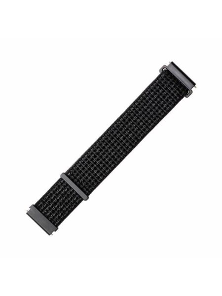 FIXED Nylon rem til Smartwatch Universal 22mm Refl.Sort