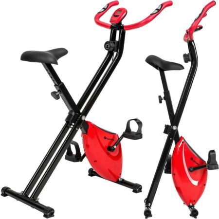 Motionscykel FitX, foldbar med træningscomputer - 113 x 41 x 81 cm