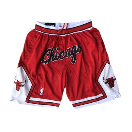 Nba Chicago Bulls Shorts Broderede Sports Basketball Shorts Rød Ed L