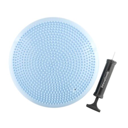 Oppustelig Balancepude med Pumpe[HK] blue