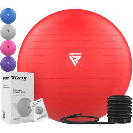 RDX B1 Inflatable Anti-Slip Yoga Ball with Portable Foot Air Pump Purple / 75cm