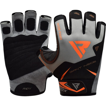 RDX F22 Half Finger Solid Grip Weight Lifting Training Gym Gloves 2XL