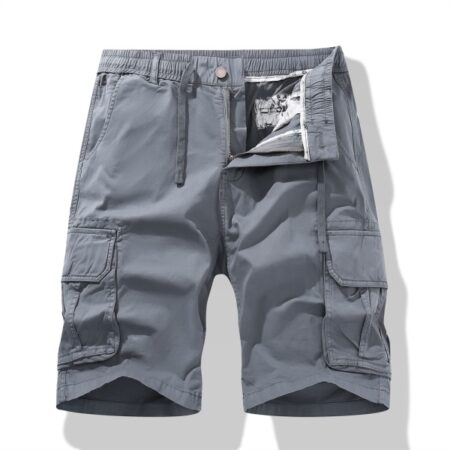 Shorts Mænd Mænds Cargo Shorts Plus Størrelse Elastisk Talje Snørebånd Cargo Short Bukser Letvægts Lynlås Knap Multi