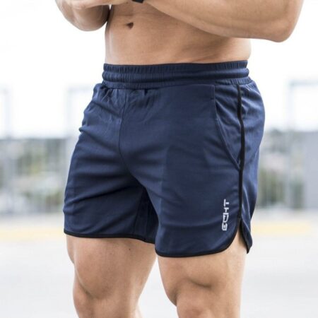 Sommer Mænd Løbeshorts Sport Fitness Korte Bukser Hurtigtørrende Navy blue XL