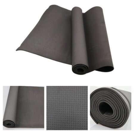 Yogamåtte / yogamåtte - Træningsmåtte - 6mm - 173cm * 61cm Black