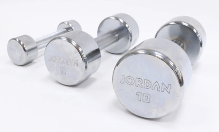 Jordan Chrome Dumbbells Sets, 2-12kg (6 Pairs)