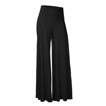 Kvinder Almindelige åndbare Casual Bukser Sommersport Gym Yoga Dansebukser Bukser Black S