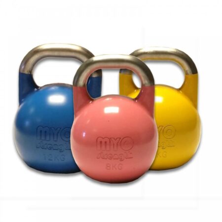 MYO Strength Competition Kettlebell - Beginner Set - 8kg, 12kg, 16kg (3 Bells)