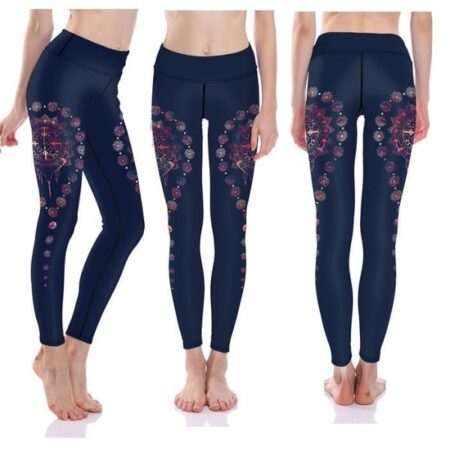 Mandala Yoga Leggings Multicolor XXL