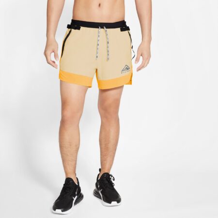 Nike Drifit Flex Stride Trail Løbeshorts Herre Xl Gul