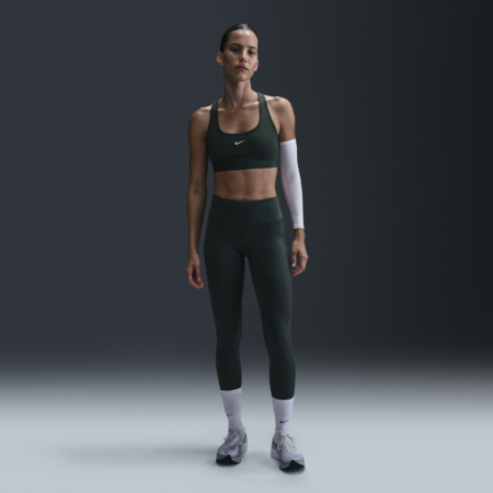 Nike Epic Fast-løbeleggings med mellemhøj talje og lomme til kvinder - grøn