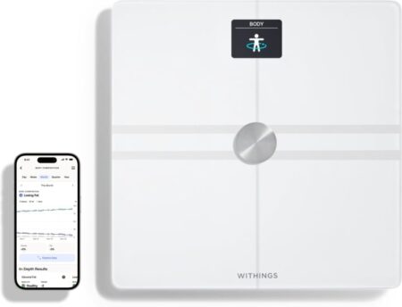 Withings Body Comp White kropsanalysevægt med wifi-forbindelse