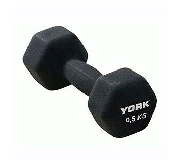 York Neo Hex Individual Dumbbells, 0.5kg