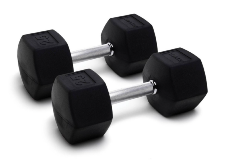 ZIVA XP Hex Rubber Dumbbell Sets, 1-10kg