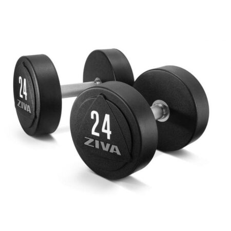 Ziva ZVO Solid Steel Urethane Dumbbell Sets, 1-10kg (10prs)