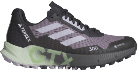 Adidas Women's Terrex Agravic Flow 2.0 GORE-TEX Trail Running Shoes Preloved Fig/Silver Dawn/Semi Green Spark