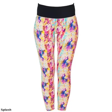 Bow Yoga Leggings - Concrete Print / s