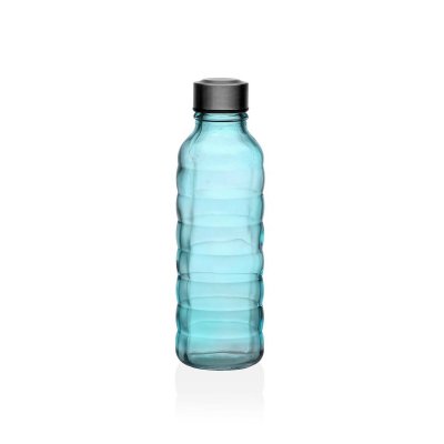 Flaska Versa 500 ml Blå Glas Aluminium 7 x 22,7 x 7 cm