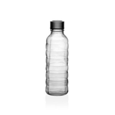 Flaska Versa 500 ml Transparent Glas Aluminium 7 x 22,7 x 7 cm