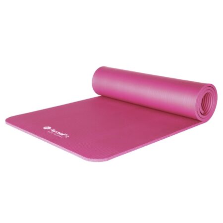 ForzaFit yogamåtte med bærestrop - Ekstra tyk 12 mm - Pink