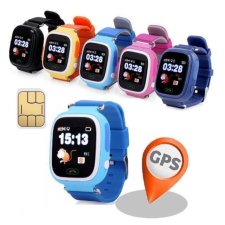 Gps + Lbs Smartwatch Skridttæller Mm Til Børn. Sim-kort Medfølger Orange