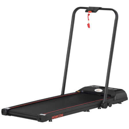 HOMCOM Folding Walking Treadmill for Home, Office, Fitness Studio, Training Room Aerobic Walking Exercise Machine LED Display