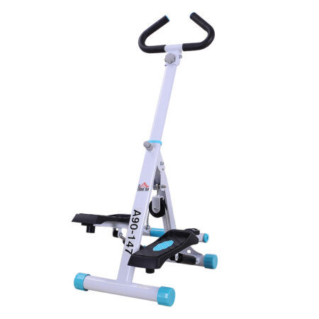 HOMCOM Stepper w/Handle Hand Grip Workout Fitness Machine For Fitness Aerobic Exercise Home Gym