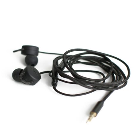 Høretelefoner Retrobuds Wired in-ear with mic, Boompods Black