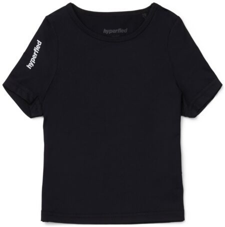 Hyperfied Short Sleeve Logo Top, Anthracite 86-92