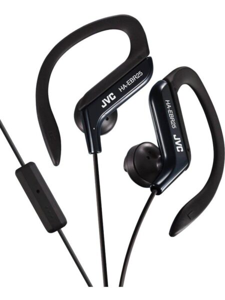 JVC in-ear sports headphones with remote control and microphone