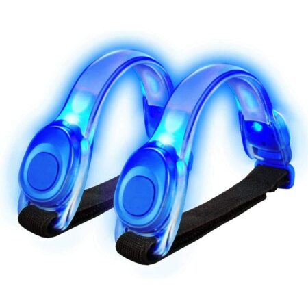 Led Armband, 2 Sets Night Safety Flashing led Elastic Bands for Adults and Kids Outdoor Activities and Exercise, Running, Walking