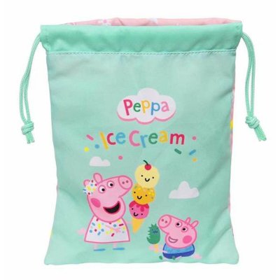 Lunchlåda Peppa Pig Ice cream Säck 20 x 25 x 1 cm Rosa Mint