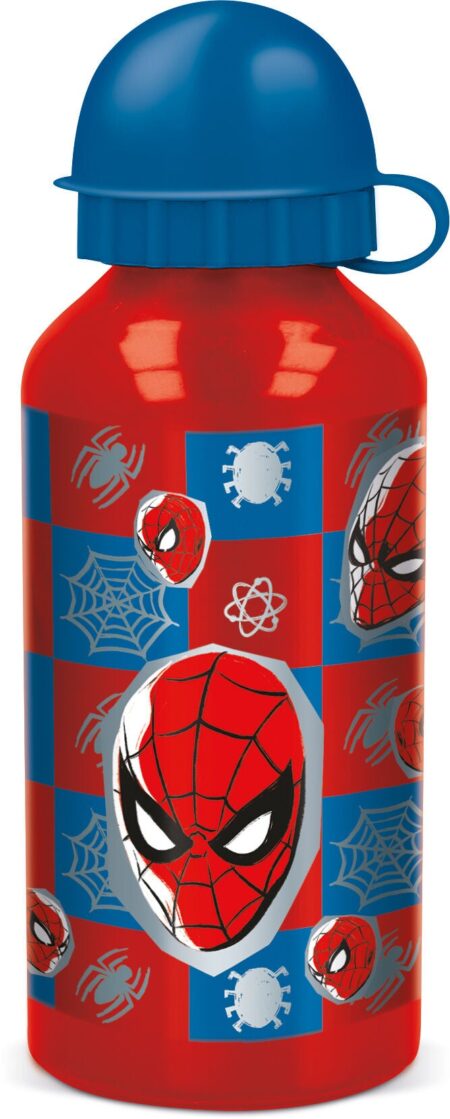 Marvel Spider-Man Drikkedunk 400 ml Aluminium, Rød