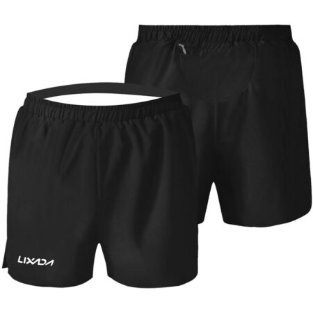 Men Running Shorts Quick Dry Gym Fitness Sports Beach Athletic Shorts with Built-in Liner,model: m - model: m - Lixada