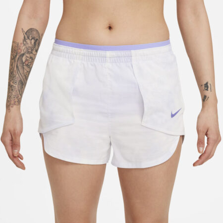 Nike Tempo Luxe Icon Clash Løbeshorts Damer Tøj Hvid S