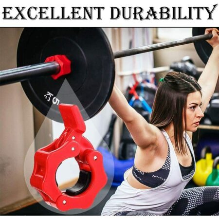 Pieces dumbbell clamp clips 25 mm spring clamps for dumbbell weights stop spring washer, locking collar ring for dumbbell weightlifting bodybuilding