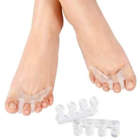 Toe separator, 2 pairs of gel toe separators for men and women for hallux valgus, hammer toes and claw toes, to wear in running shoes - DKSFJKL