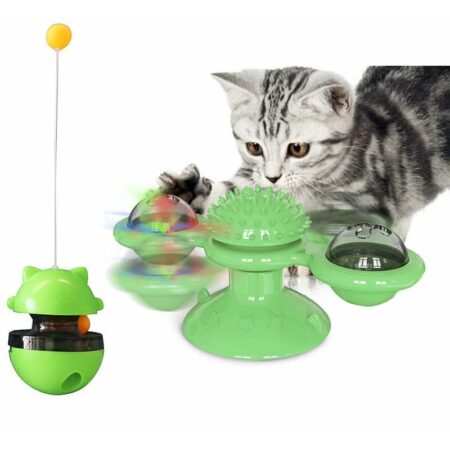 Toy For Cat Interactive Toy for Cat Toy For Cat Track Ball Tumbler Green Cat Toys Set