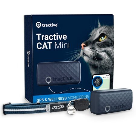 Tractive GPS Cat Mini - GPS & Bluetooth Tracker til Kat - Mørkeblå