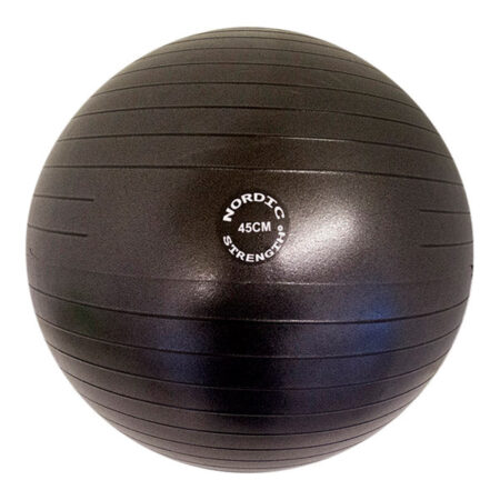 Træningsbold 45 cm - Nordic Strength (Black edition)