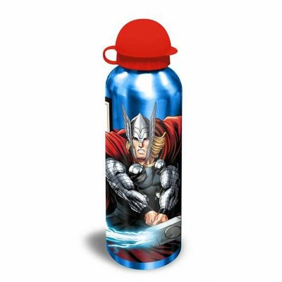 Vattenflaska Avengers Botella Aluminio 500 ml - 3 mod Röd Grå Blå Aluminium (500 ml)