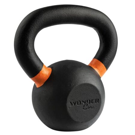 Wonder Core kettlebell 6 kg Power Coating sort og orange