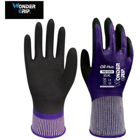 Wonder Grip Thermo Plus Coldproof Work Gloves Double Layer Latex Coated Oil Resistance Gardening Fishing Working Gloves